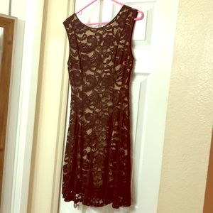 Black lace dress